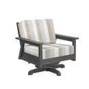 Tofino Swivel Arm Chair - Slate Grey