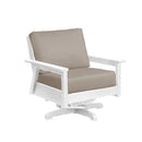 Tofino Swivel Arm Chair - White
