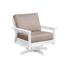 Tofino Swivel Arm Chair - White