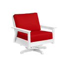 Tofino Swivel Arm Chair - White