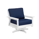 Tofino Swivel Arm Chair - White