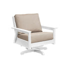 Tofino Swivel Arm Chair - White