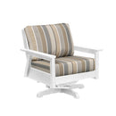 Tofino Swivel Arm Chair - White