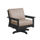 Tofino Swivel Arm Chair - Black