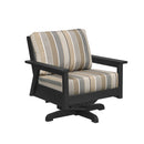 Tofino Swivel Arm Chair - Black