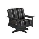 Tofino Swivel Arm Chair - Black
