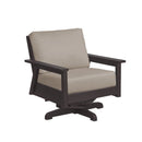 Tofino Swivel Arm Chair - Chocolate