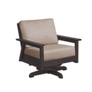 Tofino Swivel Arm Chair - Chocolate