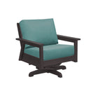 Tofino Swivel Arm Chair - Chocolate