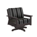 Tofino Swivel Arm Chair - Chocolate