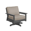 Tofino Swivel Arm Chair - Slate Grey