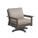 Tofino Swivel Arm Chair - Slate Grey