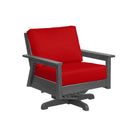 Tofino Swivel Arm Chair - Slate Grey