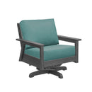 Tofino Swivel Arm Chair - Slate Grey