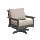 Tofino Swivel Arm Chair - Slate Grey
