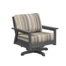 Tofino Swivel Arm Chair - Slate Grey