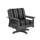 Tofino Swivel Arm Chair - Slate Grey