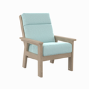 Charleston High Back Arm Chair - Beige