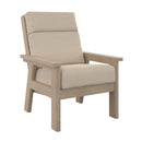 Charleston High Back Arm Chair - Beige