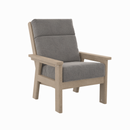 Charleston High Back Arm Chair - Beige