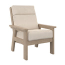 Charleston High Back Arm Chair - Beige