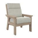 Charleston High Back Arm Chair - Beige