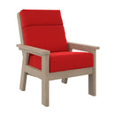 Charleston High Back Arm Chair - Beige