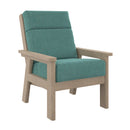 Charleston High Back Arm Chair - Beige