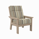 Charleston High Back Arm Chair - Beige