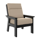 Charleston High Back Arm Chair - Black