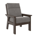 Charleston High Back Arm Chair - Chocolate