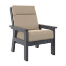 Charleston High Back Arm Chair - Slate Grey