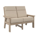 Charleston High Back Loveseat - Beige