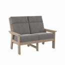 Charleston High Back Loveseat - Beige