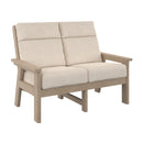 Charleston High Back Loveseat - Beige
