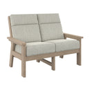 Charleston High Back Loveseat - Beige