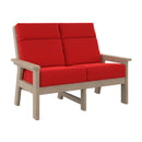 Charleston High Back Loveseat - Beige