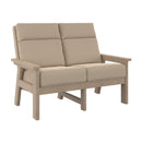 Charleston High Back Loveseat - Beige
