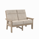 Charleston High Back Loveseat - Beige