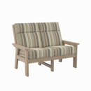 Charleston High Back Loveseat - Beige