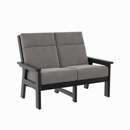 Charleston High Back Loveseat - Black