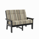 Charleston High Back Loveseat - Black