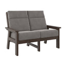Charleston High Back Loveseat - Chocolate