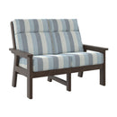 Charleston High Back Loveseat - Chocolate