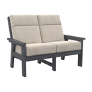 Charleston High Back Loveseat - Slate Grey