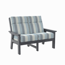 Charleston High Back Loveseat - Slate Grey