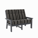Charleston High Back Loveseat - Slate Grey