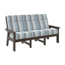Charleston High Back Sofa - Chocolate