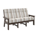 Charleston High Back Sofa - Chocolate
