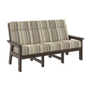 Charleston High Back Sofa - Chocolate